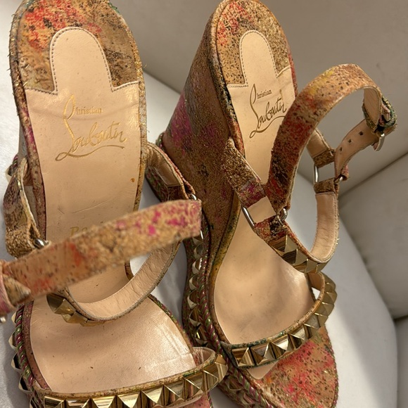 Christian Louboutin Studded Heel Sandal - Picture 4 of 8